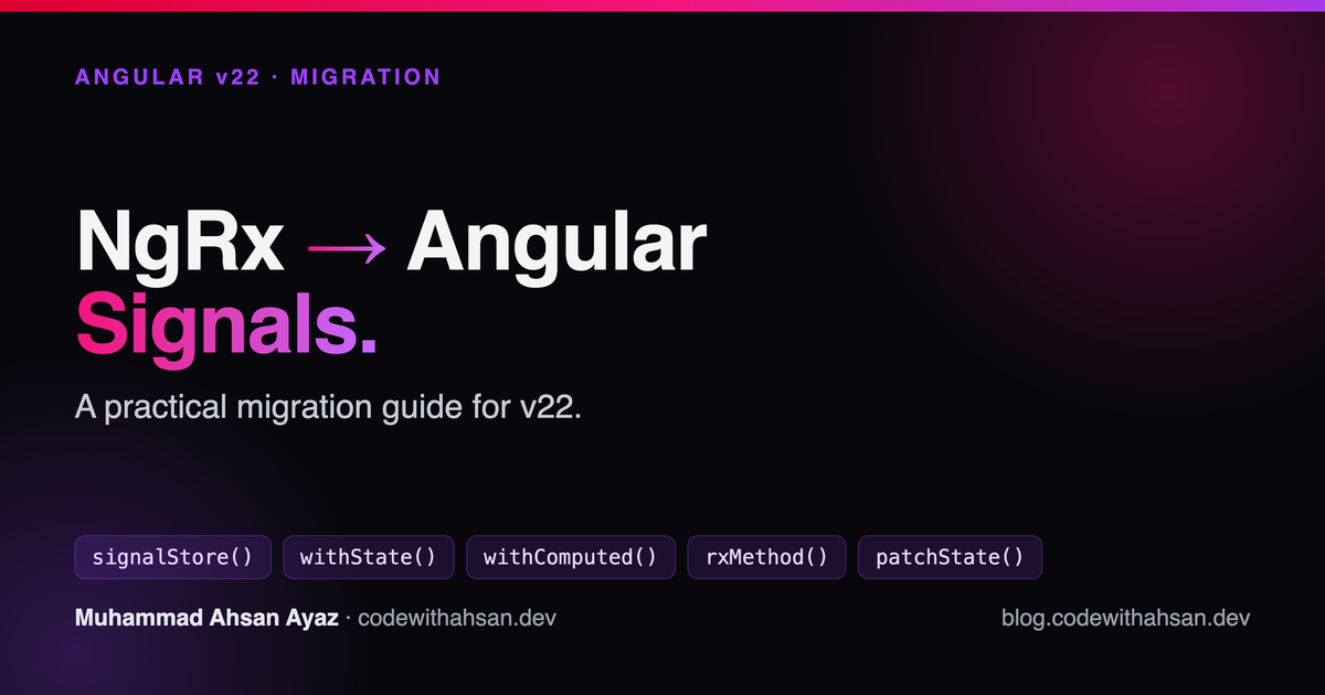 NgRx to Angular Signals: A Migration Guide (v22)