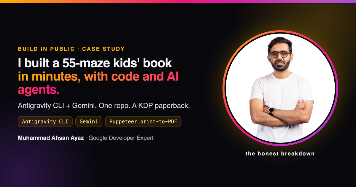 Automating Digital Product Creation: How I Built a 55-Maze Kids' Activity Book in Minutes Using Antigravity CLI and Gemini