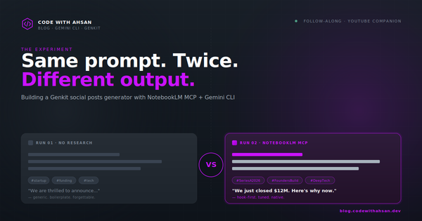 I Built the Same App Twice With Gemini CLI ... One With Research, One Without. The Difference Was Ridiculous